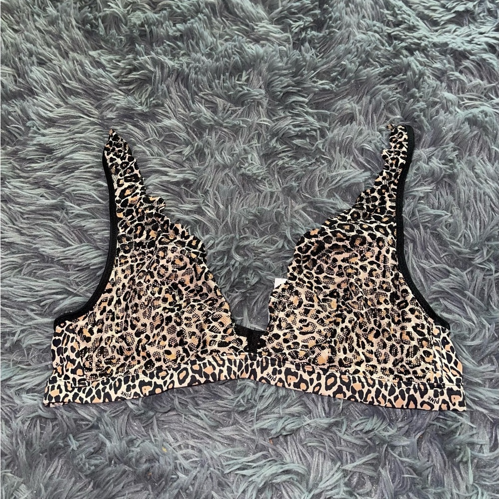 victoria’s secret pink cheetah print bralette